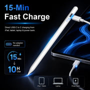 HATOKU Stylus Pen for Apple iPad 2018-2026 Magnetic for Note-Taking Drawing | 15Min Fast Charge iPad Pencil with High Precision, Tilt Sensitivity, Palm Rejection on iPad 6-11/Air/Pro/Mini, No Pairing