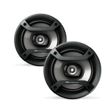 Pioneer F-Series TS-F1634R 6.5" 2-Way Coaxial Car Speakers 200W Max | Great Factory Speaker Replacement, Balanced Sound + Smooth Treble, High-Efficiency Speaker Designed for OEM Power