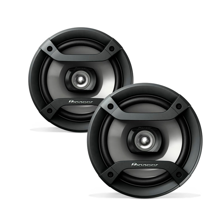 Pioneer F-Series TS-F1634R 6.5" 2-Way Coaxial Car Speakers 200W Max | Great Factory Speaker Replacement, Balanced Sound + Smooth Treble, High-Efficiency Speaker Designed for OEM Power