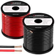 VIABRICO 10 Gauge Wire, for Automotive Power/Ground, Battery Cable, Car Audio, RV, Amp, CCA, Automotive Wire, Amp Kit, Battery Cables, Wiring Kit, (30 feet Each- Black/Red)