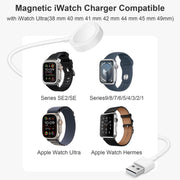 Fast Charger for Apple Watch Charger, 3.3FT USB A iWatch Charger, White | Fast Charging Magnetic Wall Plug/Charger Block Portable Travel Essentials Series 11/10/9/8/7/6/5/4/3/2/1/SE/SE2/SE3