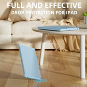 Akkerds for iPad 9th/8th/7th Generation Case 10.2 Inch, Sky Blue | With Pencil Holder, for iPad 10.2 Case 2021/2020/2019, Soft TPU Back, Slim Trifold Stand Protective Cover, Auto Sleep/Wake