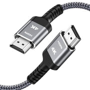 Highwings Long HDMI Cable 25FT 4K HDR High Speed HDMI 2.0 Cables | 18Gbps 2.0 Braided HDMI Cord, 4K HDR, HDR10, HDCP 2.2, ARC, Compatible with Roku TV/HDTV/PS5/Blu-ray