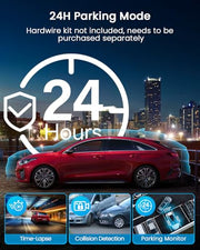 IIWEY N5 4 Channel Dash Cam for Cars, 360° View 2K Front 1080P Rear Inside | Includes 128GB Card, 5G WiFi & APP Control, IR Night Vision, G-Sensor, 24 Hours Parking Mode