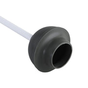 Clorox Toilet Plunger with Hideaway Holder Caddy Heavy-Duty Compact Design with Non-Skid Rubber Base for Bathroom Convenient Storage Toilet Unclogger, 6.5x19.5-Inch, White