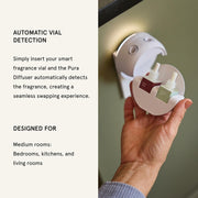 Pura Home Diffuser Refill, 2 Pack, Cozy Cashmere | Scent Refill for Pura Home Smart Plug-In Wall Diffusers, Clean and Safe, Long-Lasting Fragrance for Home and Office