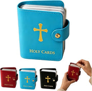 ✝️ Catholic PVC+PU leather Holy Card Holder