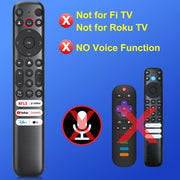 Only for TCL Google TV Remote Control Replacement, Responsive, No Setup | Rugged Durable RC813 Compatible with TCL QM8/QM7/S5/S4/S3/Q7/Q6/Q5 4K UHD HDR LED QLED QD-Mini LED Full-HD Smart TVs