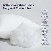 MIULEE 12x20 Pillow Insert, Throw Pillow for Couch Sofa Bed | Premium Virgin Filling, Soft Brushed Fabric, Rectangle Decorative Pillow,Lumbar Support