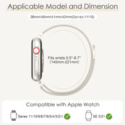3 Pack Mesh Loop Compatible with Apple Watch Bands for Women Men | 40mm 41mm 38mm 42mm Metal Magnetic Integrated Strap for iWatch Series 12 11 10 9 8 7 6 5 4 SE3 2 1, Fit Daily, Work & Parties
