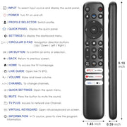 Only for TCL Google TV Remote Control Replacement, Responsive, No Setup | Rugged Durable RC813 Compatible with TCL QM8/QM7/S5/S4/S3/Q7/Q6/Q5 4K UHD HDR LED QLED QD-Mini LED Full-HD Smart TVs