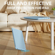 Akkerds for iPad 9th/8th/7th Generation Case 10.2 Inch, Sky Blue | With Pencil Holder, for iPad 10.2 Case 2021/2020/2019, Soft TPU Back, Slim Trifold Stand Protective Cover, Auto Sleep/Wake