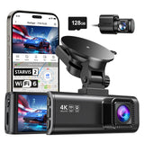 REDTIGER F7NP 4K Dash Cam Front Rear, STARVIS 2 Sensor, Free Card Included | 5.8GHz WiFi-20MB/s Download, WDR Night Vision, Wide Angle, G-sensor Incident Detection, 24H Parking Mode(Hardwire kit needed)