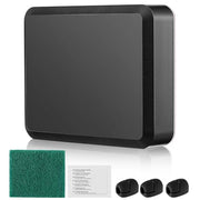 Transducer Mounting Plate Kit Transducer Pad,Black,4.3 x 3.5 Inch | Adhesive mount plate, 25mm pad, Cleaning wipes & clips, No-drill transducer installation
