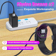 AGVEE 2 Pack 3.3ft Charger for Garmin Watch, L-Shape Charging Cable | For Approach, BarkLimiter, D2, Enduro, Epix, Fenix, Forerunner, Instinct, Quatix, Tactix, Venu, Vivoactive, Vivomove