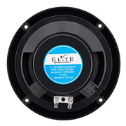 RecPro RV 6" Water Resistant Exterior Speaker (Black with Blue Accent) | Flush Mount, 35 Watts, 4 ohms, 0.6 lbs