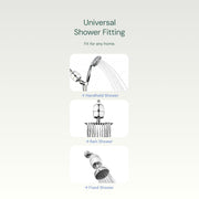 Aquabliss SF100 Daily Revitalize Shower Filter - Chrome | Vitamin C shower filter, vitamins and minerals infusion, softer-feeling skin, healthier hair, SF100