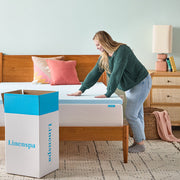 Linenspa 2 Inch Gel Memory Foam Mattress Topper, Plush, Cooling, Queen Size | CertiPUR-US certified, Cooling gel infusion, Plush pressure relief, Fits under standard fitted sheets, Expands in 24-48 hrs