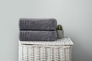 Tens Towels 4 Piece Extra Large Bath Towels 30 x 60 Inches, Dark Grey | 100% Cotton, Larger & Lighter Weight, Quicker to Dry, Super Soft and Absorbent, Perfect for Bathroom