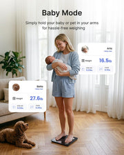 RENPHO Smart Scale for Body Weight, BMI & Body Fat, 13 Metrics, Elis 1 | Bathroom Digital Bluetooth Scale with 400lbs Capacity, Syncs with Fitness Apps, Accurate for Weight Loss, Fitness, Home Use