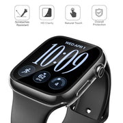 Misxi 2-Pack Hard Case for 46mm Apple Watch Series 12 (2026) | Cover with 9H Tempered Glass Screen Protector for 12, Ultra-Thin Anti-Fall Protection Anti-Scratch, Crystal Transparent