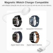 Fast Charger for Apple Watch Charger, 3.3FT USB A iWatch Charger, White | Fast Charging Magnetic Wall Plug/Charger Block Portable Travel Essentials Series 11/10/9/8/7/6/5/4/3/2/1/SE/SE2/SE3