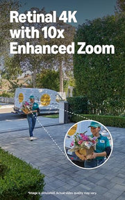 Ring Battery Doorbell 4K Pro (newest model), Retinal 4K with wide-angle video, up to 10x Enhanced Zoom, Night Vision, and Quick Release Ultra Battery Pack, Deep Silver