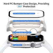 JERXUN 6 Pack Case with Screen Protector for Apple Watch Series 11/10 46mm | Face Cover with Tempered Glass for iWatch 11/10 46mm, Scratch Resistant, Sensitive Touch Protection Hard PC Bumper