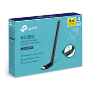 TP-Link AC600 USB WiFi Adapter for Desktop PC - USB Wireless Adapter for PC | WiFi dongle for PC with 2.4GHz, 5GHz High Gain Dual Band 5dBi Antenna, Supports Win11/10/8.1/8/7/XP, Black (Archer T2U Plus)
