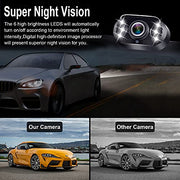 HD 1080P Backup Camera Plug & Play: Fast 60FPS Smooth Real-Time Clear View | 25-Minute Easy to Install, Monitor Easy Setup, Bright and Clear Night Vision, Dustproof & Weatherproof for Cars Trucks SUVs