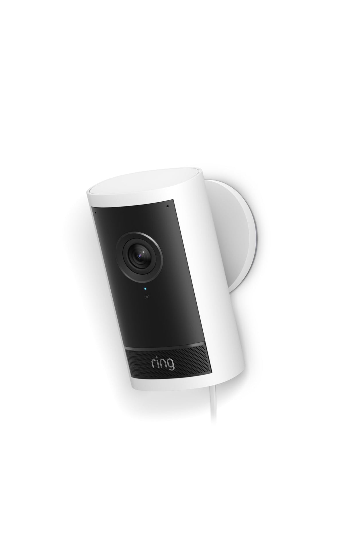 Ring Outdoor Cam 4K Pro (newest model), Plug-In, Retinal 4K with wide-angle video, 10x Enhanced Zoom, and Night Vision, White