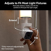 WYZE Bulb Cam - 2K HD Smart Light Bulb Security Camera, E26 Socket | Color Night Vision, 800-Lumen Dimmable LED, 160° Wide View, Motion Detection & Siren, Works with Alexa & Google Assistant