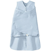 HALO SleepSack Swaddle | Cotton | 1.5 TOG | 68-75°F | 6-12 lbs |Baby Blue | 3-Way Swaddle: Arms In, Hands-to-Face or Arms Out | Double Zipper for Easy Changes | Hip-Healthy Design | Newborn 0-3 Months