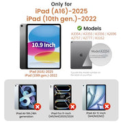 PandaShield 2 Pack for iPad 11th Gen A16/10th Gen 11/10.9" Screen Protector | 9H+ Tempered Glass,Easy-Install Tray,12FT Shatterproof,Apple Pencil Compatible,HD Clarity,Scratch Resistant,Bubble-Free