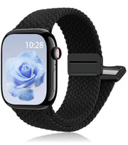 Magnetic Braided Stretchy Loop - Compatible with Apple Watch Band Women Men | 42mm 46mm 40mm 41mm 44mm 45mm 38mm 49mm Sport Solo Loop,Elastic Fabric Nylon Strap for iWatch 12 11 10 9 8 7 6 5 4 3 SE Ultra