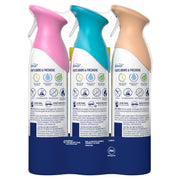 Febreze Air Mist, Air Freshener, Odor Fighting Room Spray, Deodorizer for Home Bathroom Kitchen Office Apartment, Soothe & Restore, Refresh & Energize, Romance & Desire Variety Pack, 8.1oz (Pack of 3)