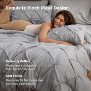 Bedsure 7-Piece Queen Bedding Comforter Set & Sheet Set, Grey Bed in a Bag