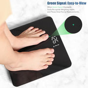 Vitafit Bathroom Scale for Body Weight Accuracy 0.1lb, Weight Scale 400lb | Professional Factory Since 2001 Digital Weighing Scales for Weight, Step On and 3xAAA Included, LED, Spray Silver Black