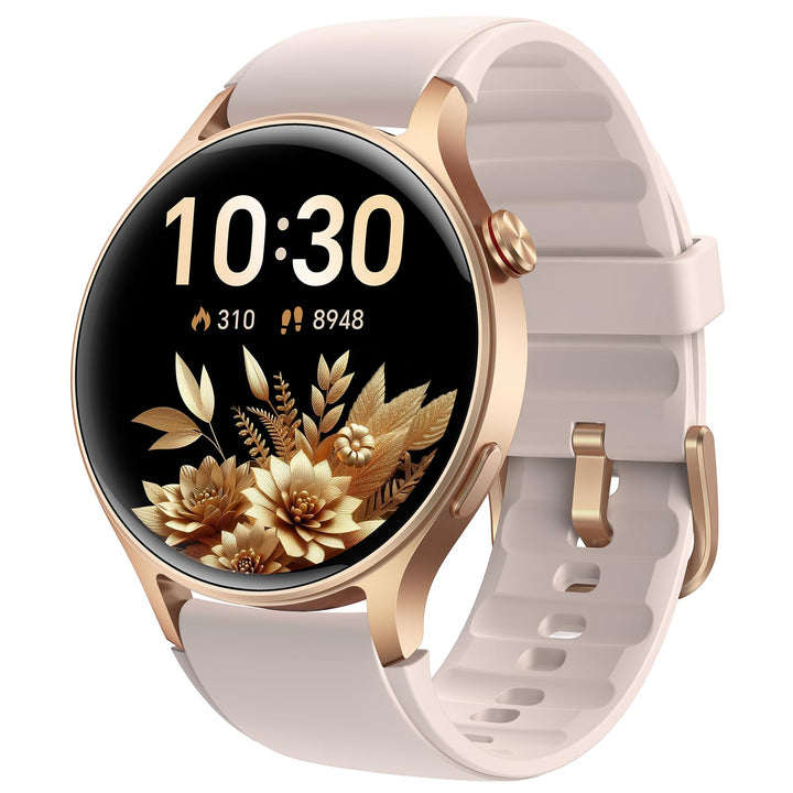 aeac Smart Watch for Women, AMOLED Ultra-Clear Screen Activity Trackers with Heart Rate/Sleep/SpO2 Monitor, Smartwatch for iPhone/Samsung/Android, 110+ Sport Modes (Rose Gold, S/M/L, Rose Gold)