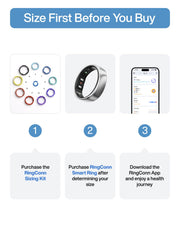 RingConn Gen 2 Air Sizing Kit - Size Before You Buy (Sizes 6-14) | Exclusive to RingConn Gen 2 Air | 9 Sizes Included for Accurate Fitting | Find Your Perfect Fit