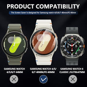 Suoman 4-Pack Screen Protector for Samsung Galaxy Watch 7/6/5/4 40mm | Tempered Glass Protectors Perfectly Fit for Samsung Galaxy 40 mm Smartwatches