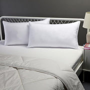 Amazon Basics Down Alternative Bed Pillows for Back and Side Sleepers, Medium Density, King Size, 36" x 20", White, 2-Pack