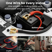 GEARit 4 Gauge Wire 25 FT Black + 25 FT Red, 4 AWG Amp Wire Battery Wires | Automotive Power Ground Cable for Car Audio Amp,RV,Trailer,Subwoofer,Inverter,Generator,Solar,Speaker,Truck(CCA,Black Red)