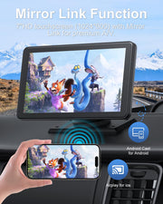 Carplay Screen for Car, 7" Wireless Apple Carplay & Android Auto | Car play with 1080P Backup Camera, GPS Navigation, Voice Control, Mirror Link, FM/AUX Audio, Plug & Play