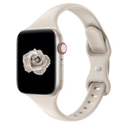 Thin Slim Silicone Band Compatible with Apple Watch Women Men, Starlight | 38mm 40mm 41mm 42mm 44mm 45mm 46mm 49mm, Soft Sport Strap Wristbands for iWatch Series 12/11/10/9/8/7/6/5/4/3/2/1 SE Ultra