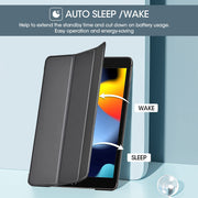 ProCase for iPad 9th/ 8th/ 7th Generation Case 10.2 Inch, Black | 10.2 iPad Case 9th/ 8th/ 7th Gen Cover (2021/2020/2019), Slim Smart Cover With Translucent Hard Shell Back, Auto Sleep/Wake