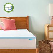 Linenspa 2 Inch Gel Memory Foam Mattress Topper, Plush, Cooling, Queen Size | CertiPUR-US certified, Cooling gel infusion, Plush pressure relief, Fits under standard fitted sheets, Expands in 24-48 hrs
