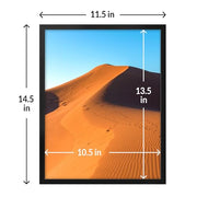 LaVie Home 11x14 Picture Frame for Wall Display, 11 x 14 Black Picture Frame with HD Plexiglass, 11 by 14 Poster Frame 1 Pack, Display Frame for Vertical or Horizontal, Classic Collection
