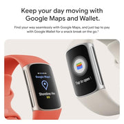 Google Fitbit Charge 6 - Fitness Tracker - Obsidian/Black | Google apps, heart rate on exercise equipment, 3-month Google Health Premium membership included, small and large bands