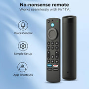 Replacement Remote for Fire Smart TV, with Voice Control | for Insignia/Toshiba/TCL/Hisense Fire Smart TV, Simple Setup, 1-Year Warranty - Not for Roku OS
